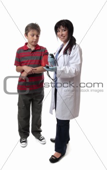 Doctor child medical checkup