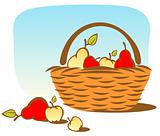 basket with fruits