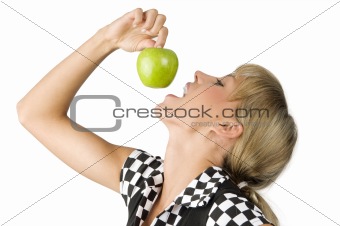 eating apple