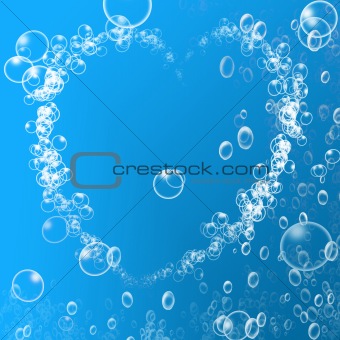 Heart shaped air bubbles