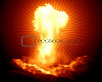 Bright nuclear explosion