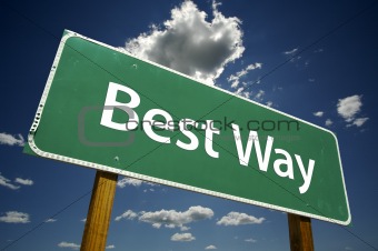 Best Way Road Sign