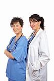 Two female doctors