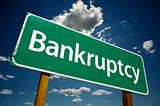Bankruptcy Road Sign