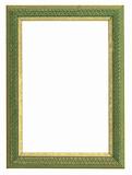 green and gold frame