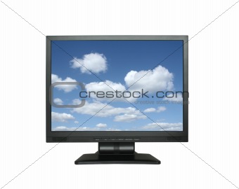 lcd with gorgeous sky