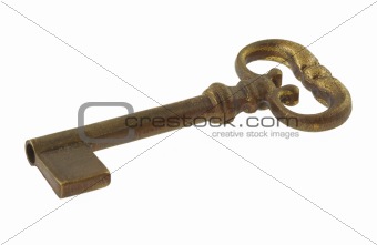 gilded antique key