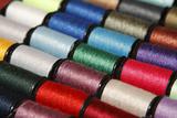 colored sewing thread coils