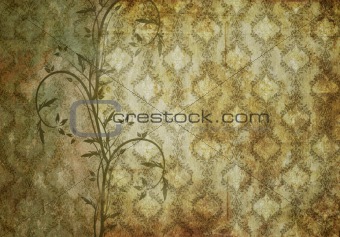 vintage wallpaper with classic pattern