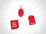 red floral tags and stickersred floral tags and stickers