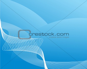 abstract blue background with cyber wave