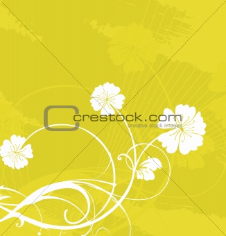 decorative floral pattern, vector illustration