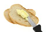 buttering bread
