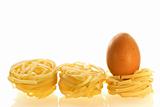 chikken egg as an ingredient of pasta