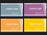 business card with halftone background
