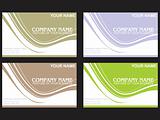 set of colorful vector business labels