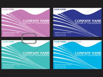 wavy background business card