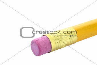 macro of pencil top - isolated