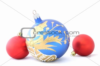 colorful christmas balls