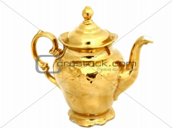 gilded pitcher