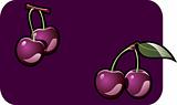Vector color illustration of a cherries.