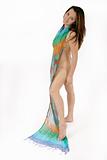 nude woman in sarong