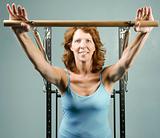 Woman doing a strength workout