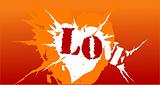 Orange Symbol Love Heart Attack