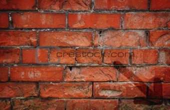 Grunge Red brick arrow background