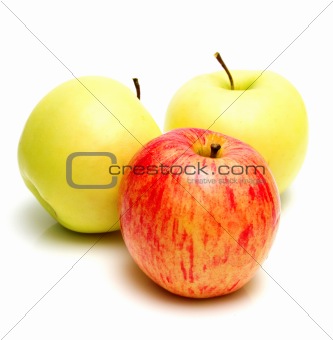Red and yellow apples 2