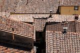 roof tops of castellina in chianti