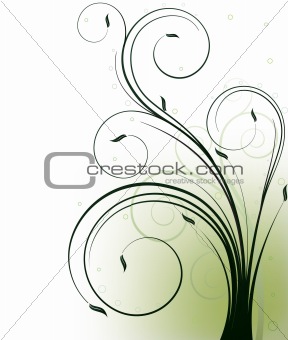 Floral ecology background vector illustration