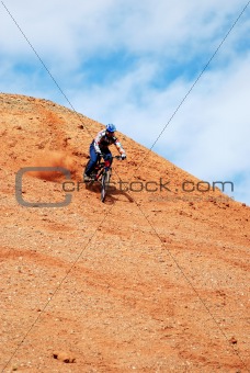 Downhill on red loan hill