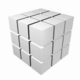 3d metal cubes