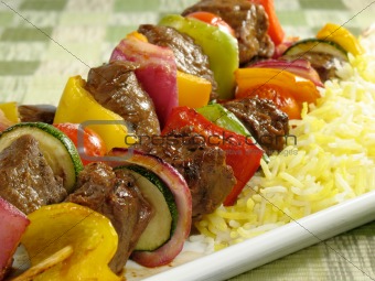 Kebab And Rice