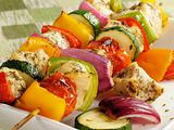 Colorful Chicken Kebabs
