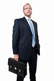businessman with business bag