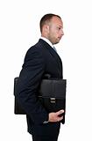 businessman holding bag