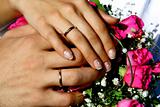 Hands of bride and  bridegroom