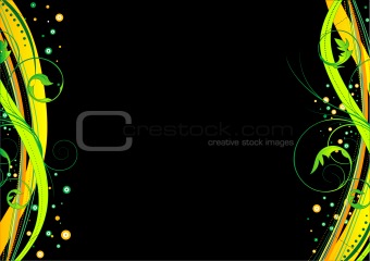 Abstract flower background, element for design.
