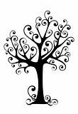 ornamental tree silhouette