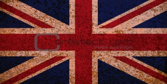 Rusty Flag Of Great Britain