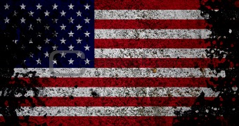Grunge Flag Of USA