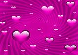 pink hearts 