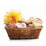 Spa items in a basket