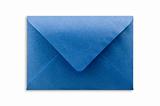 Blue envelope on white background.