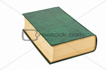 Hard cover book isolated.