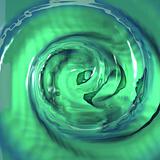 Blue-green Liquid Swirl