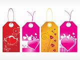 beautiful tags with love set 8
