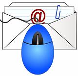 email letter with mouse